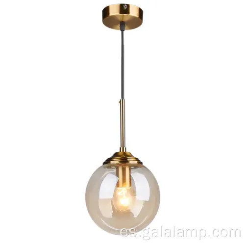 Lámpara de colgante de techo de bola de burbujas de vidrio clásico